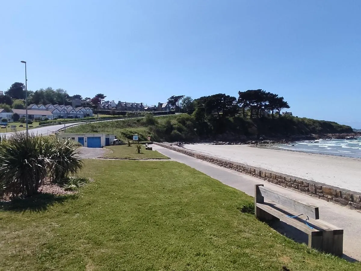 Maison Vue Mer 50M Plage De Trestel Gr34 Entre Perros Guirec Cote De Granit Rose Et L'Ile De Brehat Trevou-Treguignec